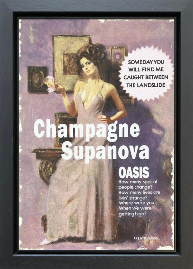 Champagne Supanova - Original - Black Framed Champagne Supanova - Original - Black Framed