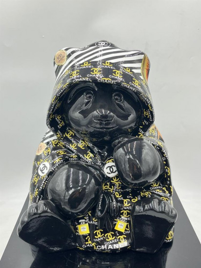 Chanel Boxing Panda I - Original Sculpture Chanel Boxing Panda I - Original Sculpture