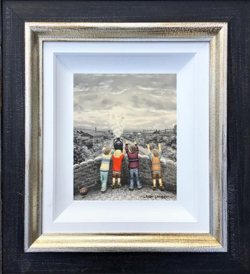 Chasing Steam - Original - Framed Chasing Steam - Original - Framed