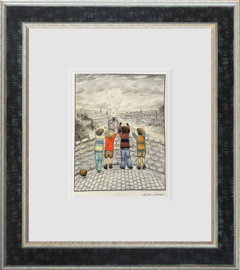 Chasing Steam - Sketch - Original - Framed Chasing Steam - Sketch - Original - Framed