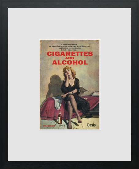 Cigarettes And Alcohol - Miniature - Limited Edition - Black Framed
