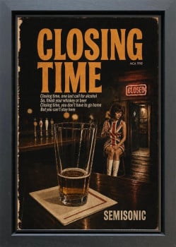 Closing Time - Original - Framed Closing Time - Original - Framed