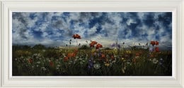 Cloud Drift Above The Meadow - Original - Framed