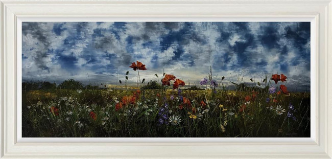 Cloud Drift Above The Meadow - Original - Framed Cloud Drift Above The Meadow - Original - Framed
