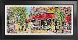 Coffee Life In The Parisan Streets - Original - Framed