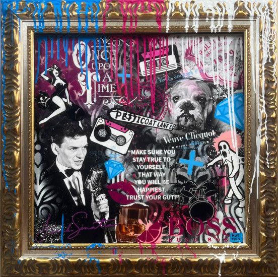Come Fly With Me - Original - Paint Splatter Framed Come Fly With Me - Original - Paint Splatter Framed