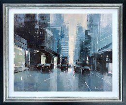 Commuter Route - Original - Framed