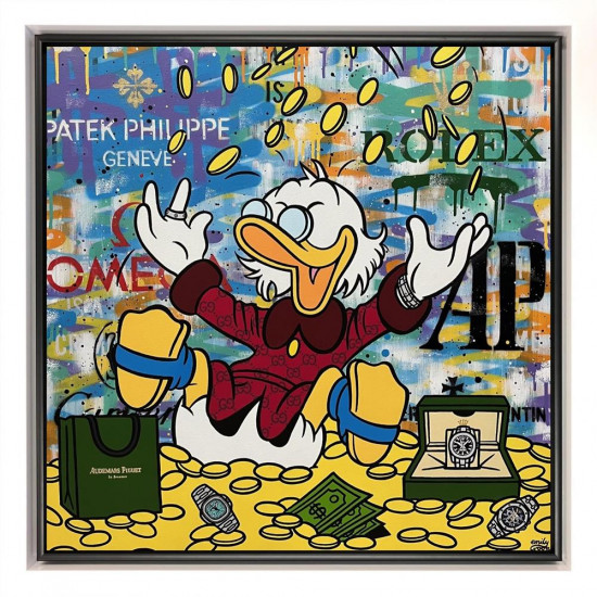 Counting My Coins - Original - Framed Counting My Coins - Original - Framed