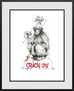 Crack On - Black Framed