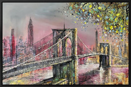 Crossing The Hudson - Original - Framed