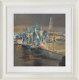Crossing The Thames At Tower Bridge - Original - Framed