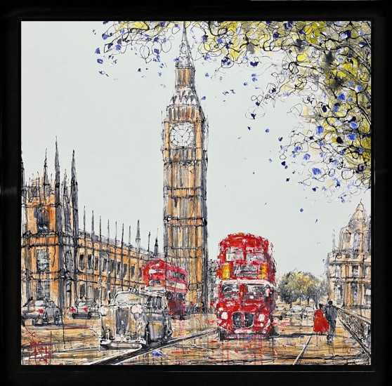 Crossing To Westminster - Original - Framed Crossing To Westminster - Original - Framed