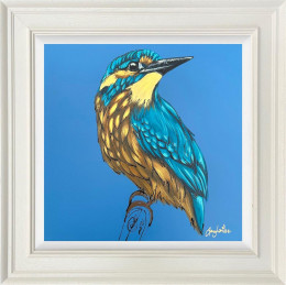 Crowned In Blue - Original - Framed