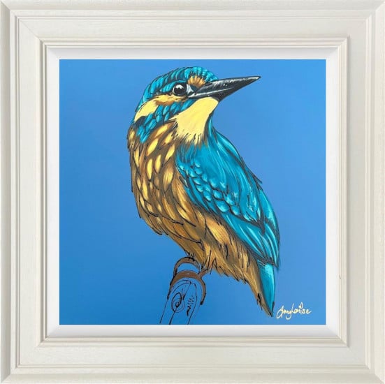Crowned In Blue - Original - Framed Crowned In Blue - Original - Framed
