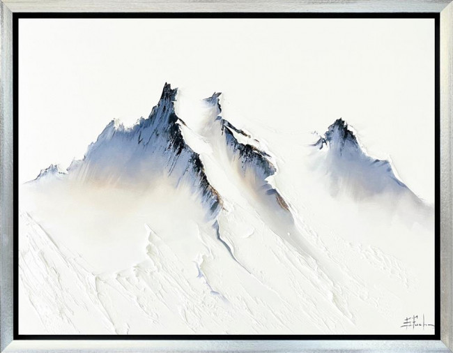 Crowned In White - Original - Framed Crowned In White - Original - Framed
