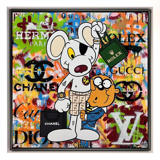 Danger Mouse - Original - White Framed Danger Mouse - Original - White Framed