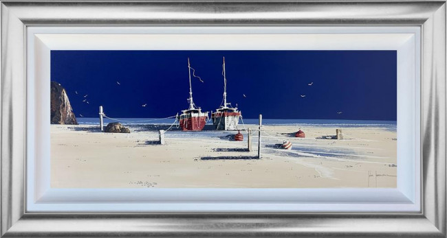 Deep Blue Solitude - Original - Framed Deep Blue Solitude - Original - Framed