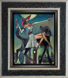 Dog Walker - Tour Collection - Original - Framed