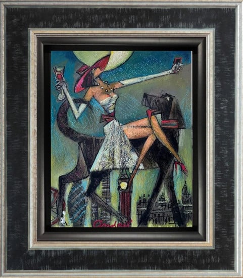Dog Walker - Tour Collection - Original - Framed Dog Walker - Tour Collection - Original - Framed