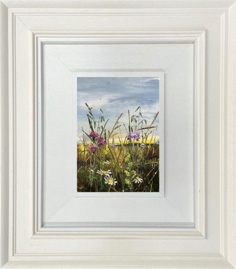 Double Light In Meadow - Original - Framed Double Light In Meadow - Original - Framed