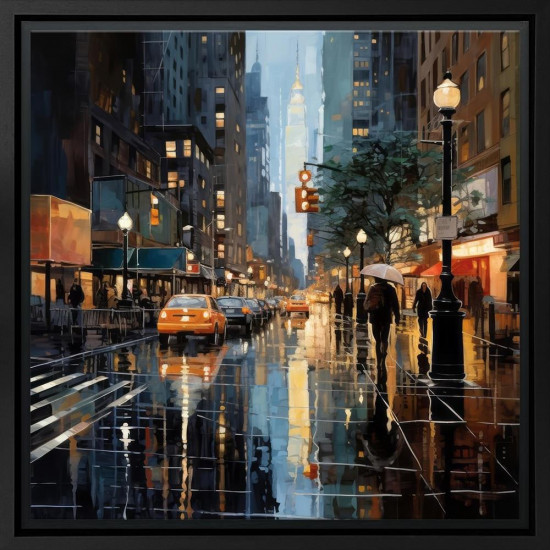 Downtown Urban Glow - Black Framed Downtown Urban Glow - Black Framed