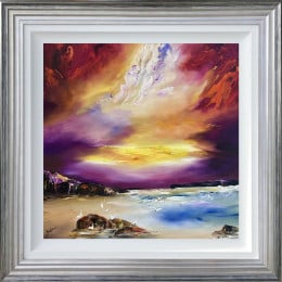 Driftwood And Distant Tides - Original - Framed
