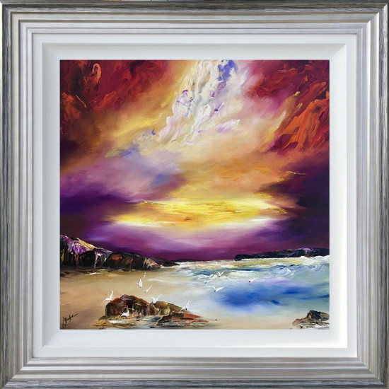 Driftwood And Distant Tides - Original - Framed Driftwood And Distant Tides - Original - Framed