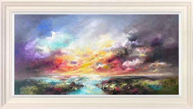 Duality Of Energies - Limited Edition - White Framed