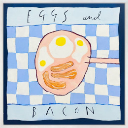 Eggs And Bacon - Deluxe Canvas - Original - Framed