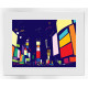 Electric Dreams NYC - White Framed