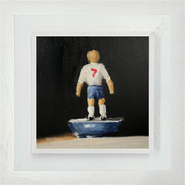 England 7 - Original - White Framed