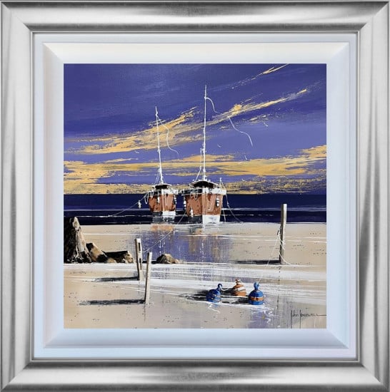 Evening Moorings - Original - Framed Evening Moorings - Original - Framed