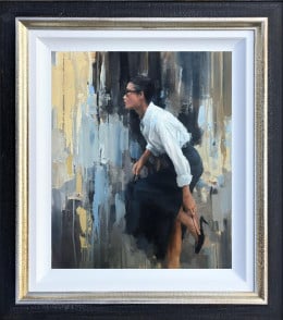 Fashionably Late - Original - Framed