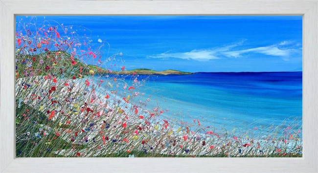 Feeling The Azure Sea - Original - Framed Feeling The Azure Sea - Original - Framed