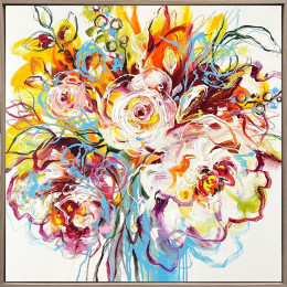 Floral Fantasia - Original - Framed