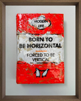 Forced To Be Vertical - Mini Storybook - Original - Framed