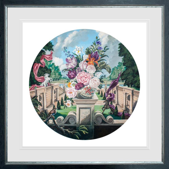 Garden With The Secret Of Life - Black Framed