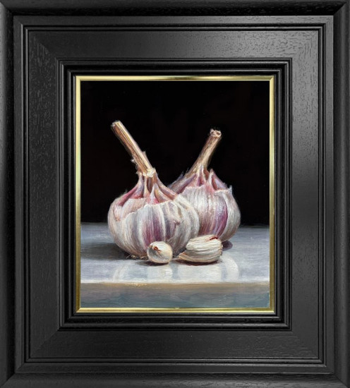 Garlic Bulbs - Original - Framed Garlic Bulbs - Original - Framed
