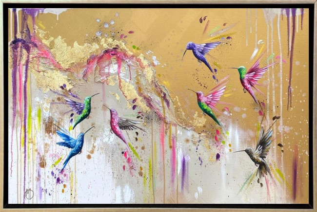 Gilded Wings - Original - Framed