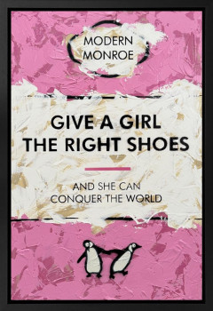 Give A Girl The Right Shoes - Original - Framed