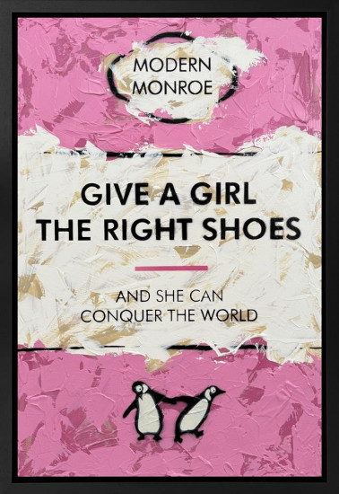Give A Girl The Right Shoes - Original - Framed Give A Girl The Right Shoes - Original - Framed