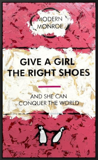 Give A Girl The Right Shoes - XL - Original - Framed Give A Girl The Right Shoes - XL - Original - Framed