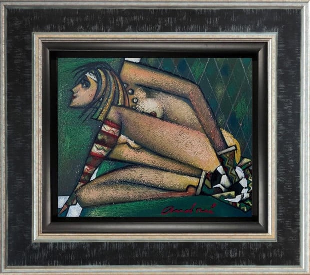 Goal Keeper - Original - Framed Goal Keeper - Original - Framed