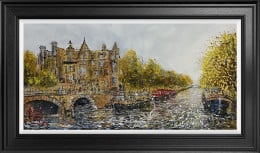 Golden Canal - Original - Framed Golden Canal - Original - Framed