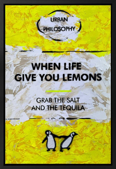 Grab The Salt And The Tequila - Original - Framed Grab The Salt And The Tequila - Original - Framed