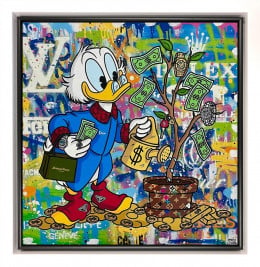 Growing Wealth - Original - White Framed Growing Wealth - Original - White Framed