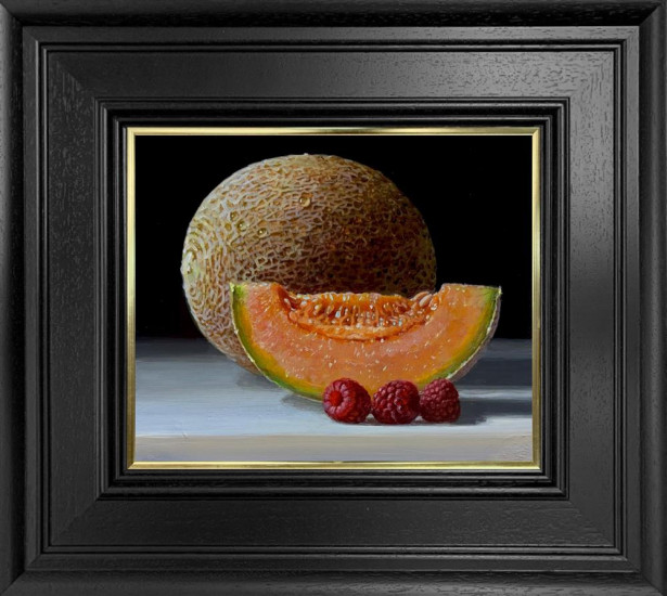 Half Cut Melon - Original - Framed Half Cut Melon - Original - Framed