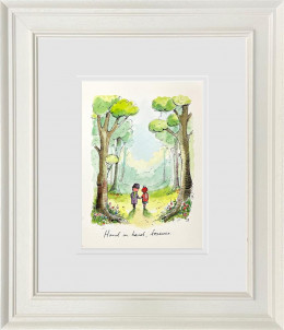 Hand In Hand Forever - Sketch - Original - Framed