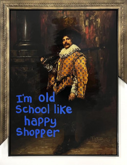 Happy Shopper - Original - Framed