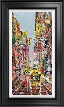 Heading Downtown - Original - Framed Heading Downtown - Original - Framed